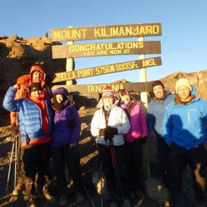 REMAX Team at Stella Point of Mount Kilimanjaro