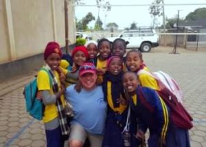 Scott MacDonald playing with kids